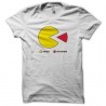 Shirt geek Gamers vs non gamers blanc pour homme et femme