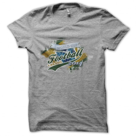 Shirt World Cup Brazil foot 2014 gris pour homme et femme
