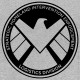 Shirt avenger shield logo artwork gris pour homme et femme