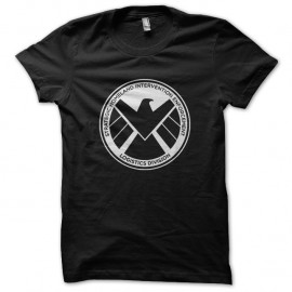 Shirt avenger shield logo artwork noir pour homme et femme