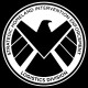 Shirt avenger shield logo artwork noir pour homme et femme