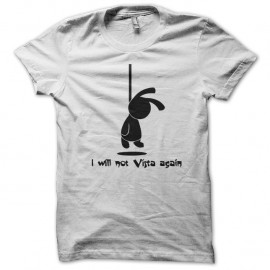 Shirt I will not vista again blanc pour homme et femme