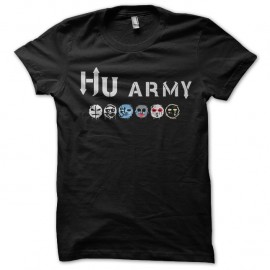 Shirt hu army noir pour homme et femme