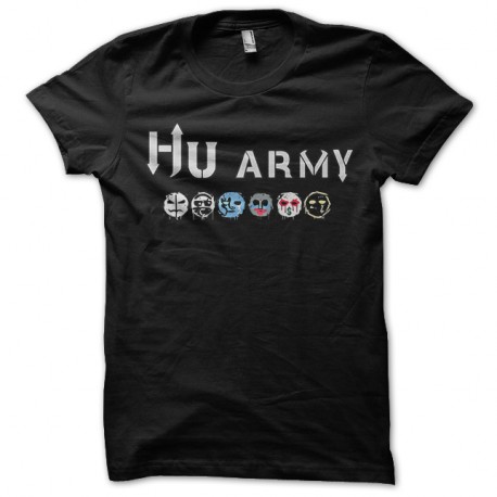 Shirt hu army noir pour homme et femme