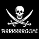 Shirt Agggh Funny pirate noir pour homme et femme