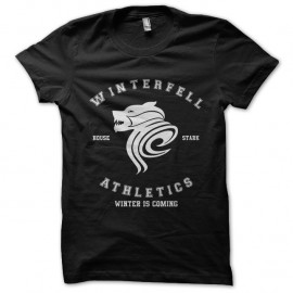 Shirt winterfell athletics winter is coming noir pour homme et femme