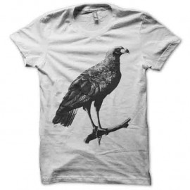 Shirt corbeau des plaines blanc pour homme et femme