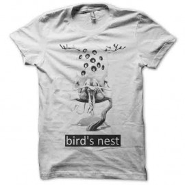 Shirt bird nest blanc pour homme et femme