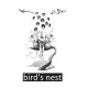 Shirt bird nest blanc pour homme et femme