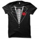 Shirt tuxedo and red rose noir pour homme et femme