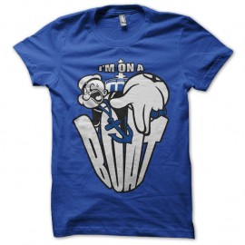 Shirt popeye i'm on a boat bleu pour homme et femme