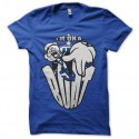 Shirt popeye i'm on a boat bleu pour homme et femme