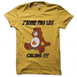 Shirt bisounours antipathique jaune pour homme et femme