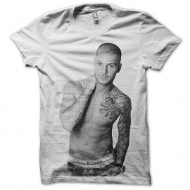 Shirt Matt Pokora trame noir et blanc pour homme et femme