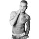 Shirt Matt Pokora trame noir et blanc pour homme et femme