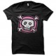 Shirt pink crâne art work noir pour homme et femme