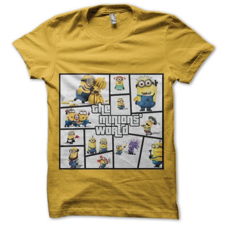 Shirt Minions parodie GTA jaune pour homme et femme