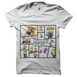 Shirt Minions parodie GTA blanc pour homme et femme