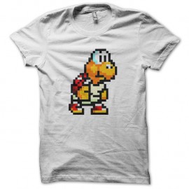 Shirt Koopa Troopa turtle 8 bit blanc pour homme et femme