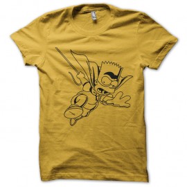Shirt bart simpson super hero jaune pour homme et femme