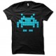 Shirt space invaders neon noir pour homme et femme