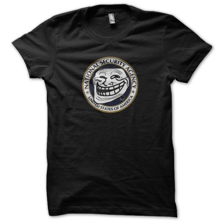 Shirt troll nsa noir pour homme et femme