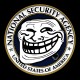 Shirt troll nsa noir pour homme et femme