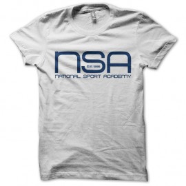 Shirt NSA national sport academy blanc pour homme et femme
