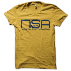 Shirt NSA national sport academy jaune pour homme et femme