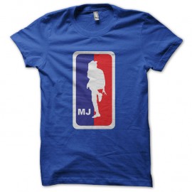Shirt original michael jackson nba en bleu pour homme et femme