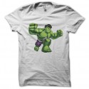 Shirt the little Hulk blanc pour homme et femme