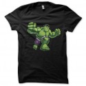 Shirt the little Hulk noir pour homme et femme