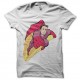Shirt super ping hero blanc pour homme et femme