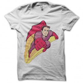 Shirt super ping hero blanc pour homme et femme