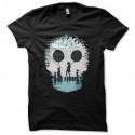 Shirt skull sky artwork noir pour homme et femme