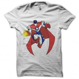 Shirt IRONCLAD cyborg super hero blanc pour homme et femme