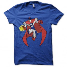 Shirt IRONCLAD cyborg super hero bleu pour homme et femme