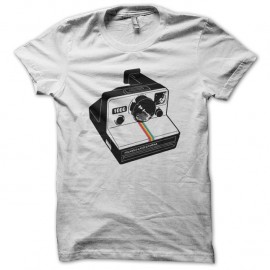 Shirt Polaroid land camera blanc pour homme et femme