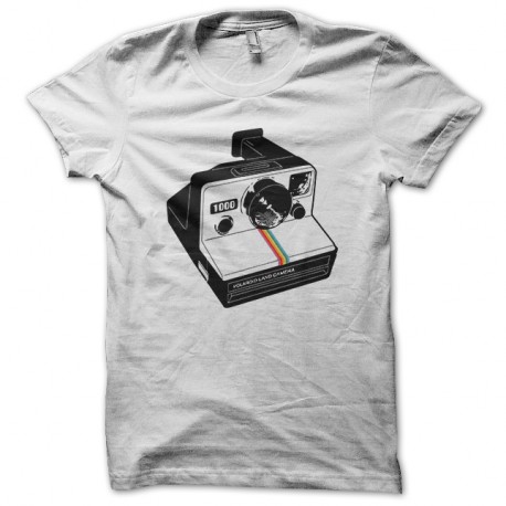 Shirt Polaroid land camera blanc pour homme et femme