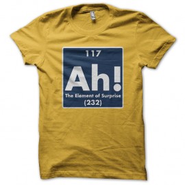 Shirt Ah! The element of surprise jaune pour homme et femme