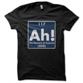 Shirt Ah! The element of surprise noir pour homme et femme