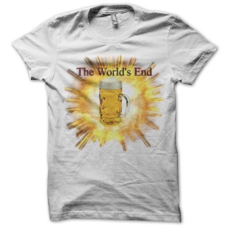 Shirt le dernier pub avant la fin du monde blanc pour homme et femme