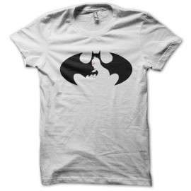 Shirt batman in shadow black logo blanc pour homme et femme