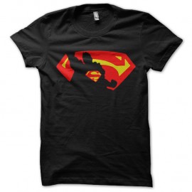 Shirt superman dans l'hombre noir pour homme et femme