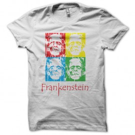 Shirt frenkeistein pop art blanc pour homme et femme