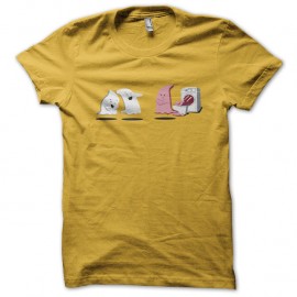 Shirt fantomes pressing jaune pour homme et femme