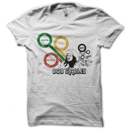 Shirt roots rock reggae blanc pour homme et femme