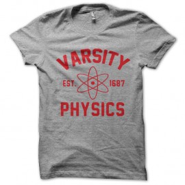 Shirt varsity physics 1687 gris pour homme et femme