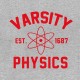 Shirt varsity physics 1687 gris pour homme et femme