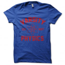 Shirt varsity physics 1687 bleu pour homme et femme